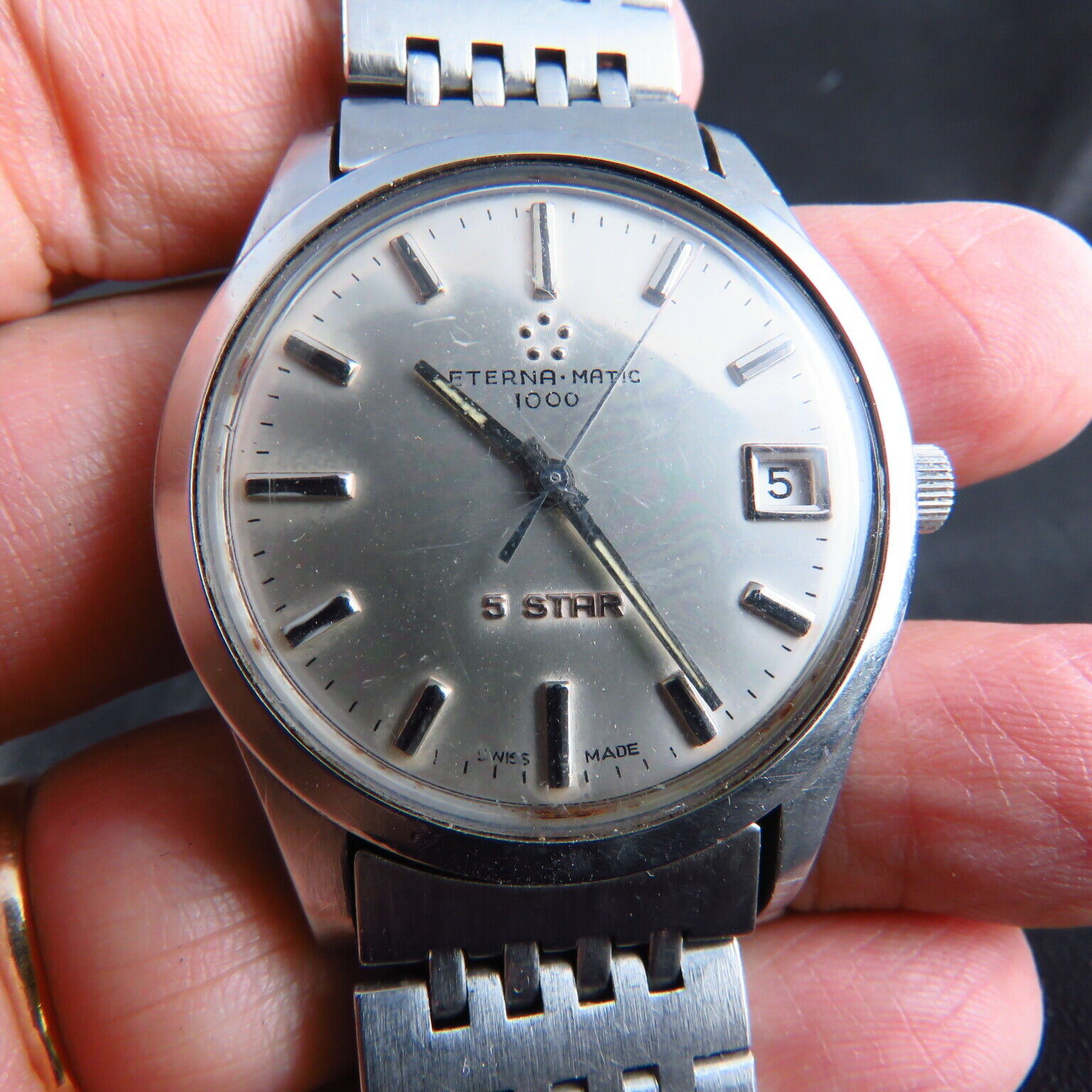 SWISS MADE ETERNA-MATIC 1000 5 STAR AUTOMATIC MEN