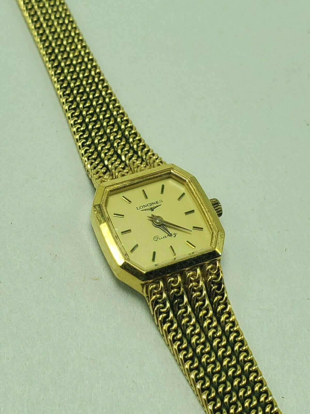 Women s Vintage SWISS Quartz Watch LONGINES AS7016 0961 Gold Tone