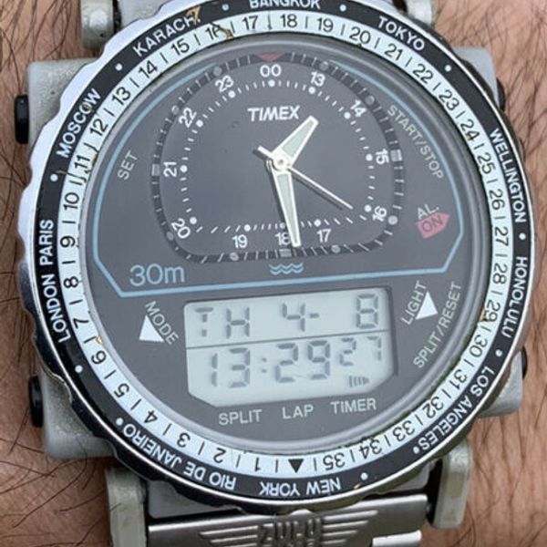 RARE Vintage Timex Zulu 633 Analog/Digital Watch Full Working WatchCharts Marketplace