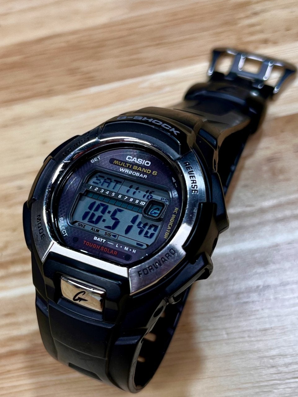 White Casio G Shock Solar Multiband 6 Watch Model GW-M850