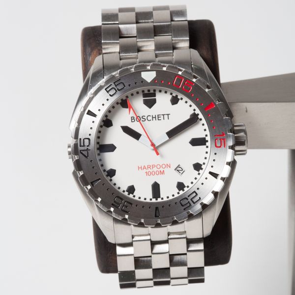 SOLD: Boschett Harpoon White with Miyota 9015 | WatchCharts Marketplace