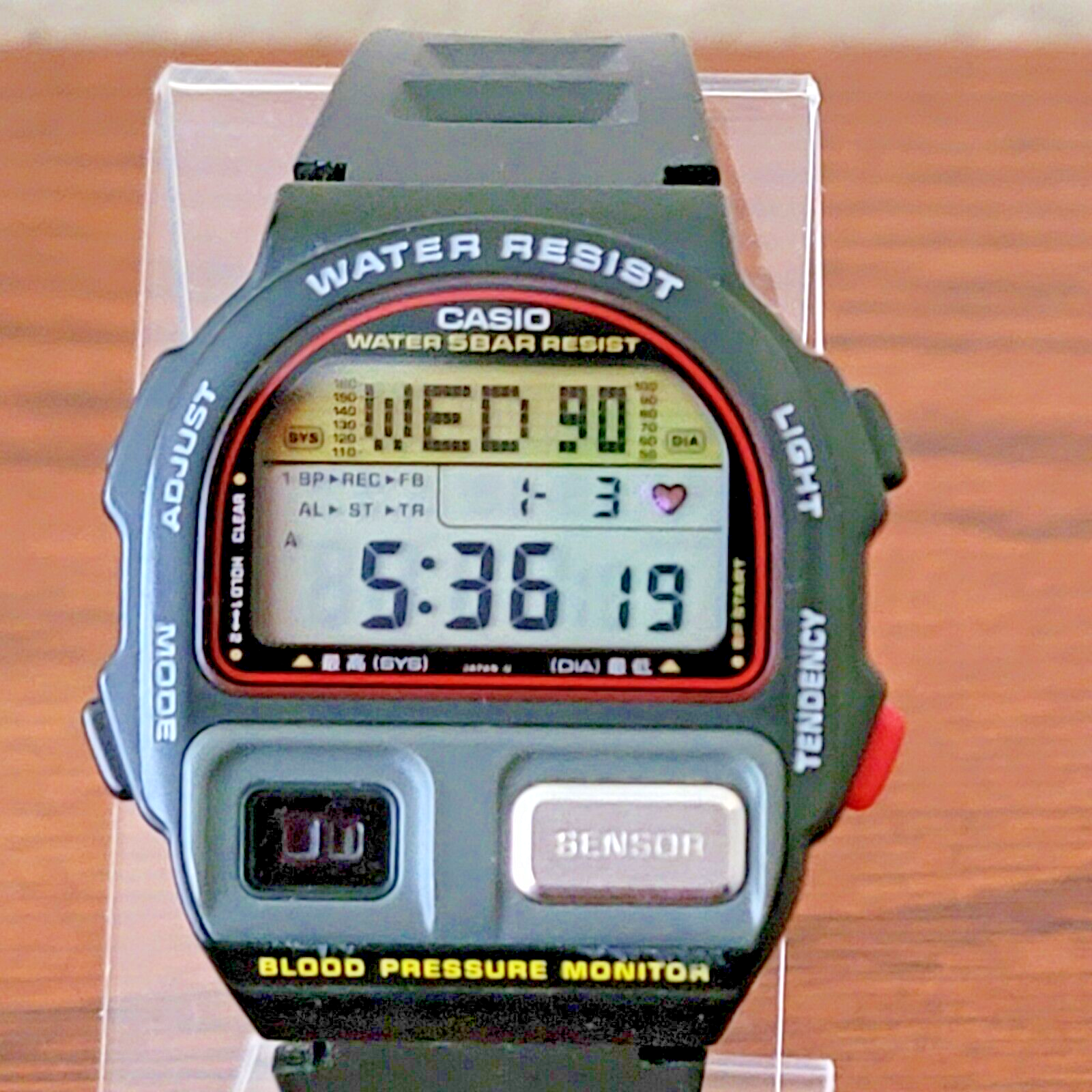 Casio blood cheap pressure watch