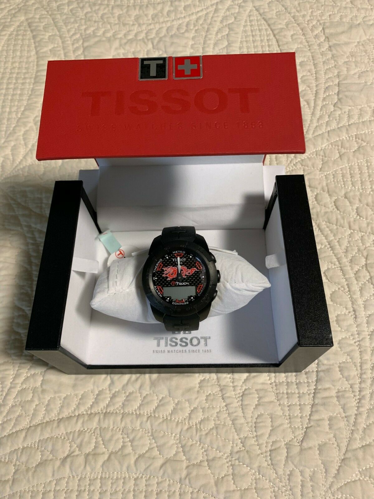 Tissot T touch Expert LE Red Dragon PVD Titanium Watch T013420 A