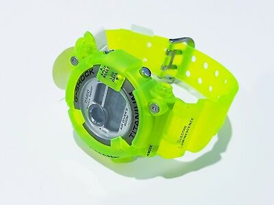 Titanium G Shock Diver Watch Frogman Green Neon Effect Grow in Dark By UV Light WatchCharts Marketplace