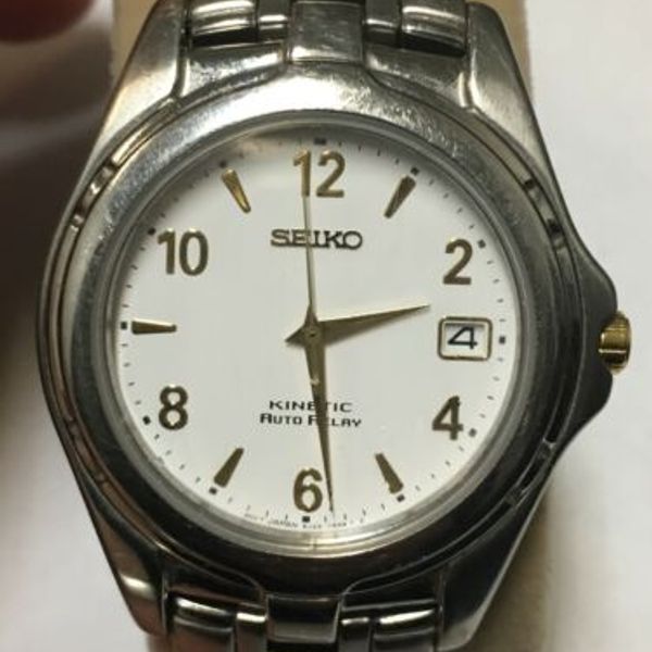 Seiko Kinetic Auto Relay 5J22-0869 Mens Stainless Watch | WatchCharts
