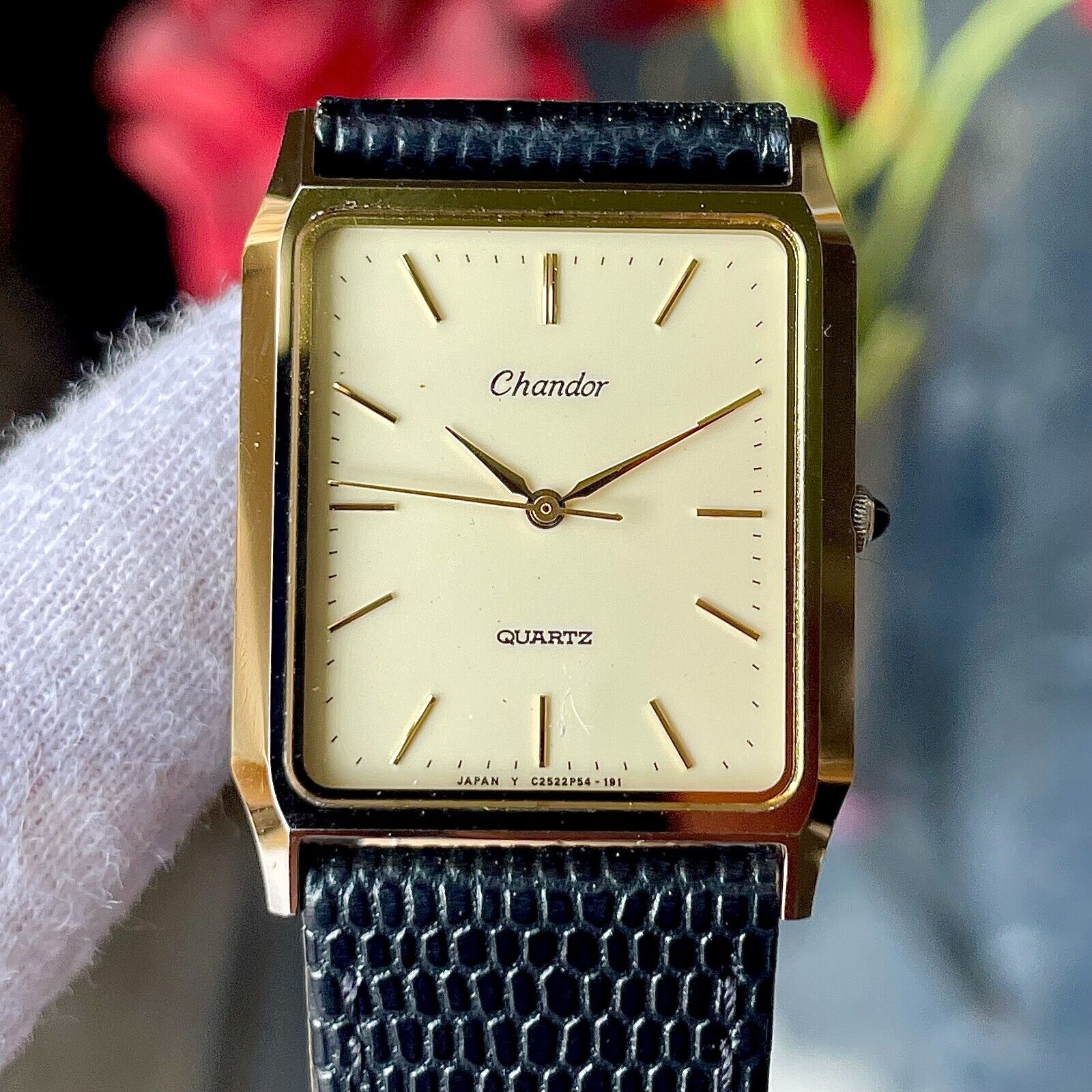 Chandor ORIENT QUARTZゴールドダイヤル 腕時計 ORIENT Chandor Vintage Quartz Watch Gray Dial Gold Silver