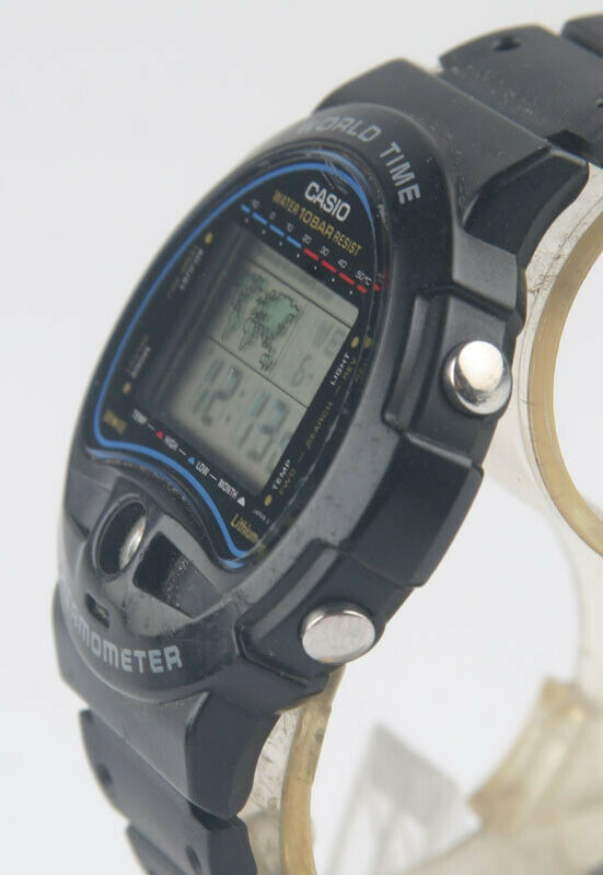 casio カシオ TS-150 動作品 1822 ヴィンテージ X - Casio TS-150 World Time Thermometer WR 10Bar Rare