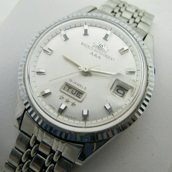 VINTAGE MENS WEEKLY AUTO ORIENT AAA SWIMMER DIVERS AUTOMATIC 