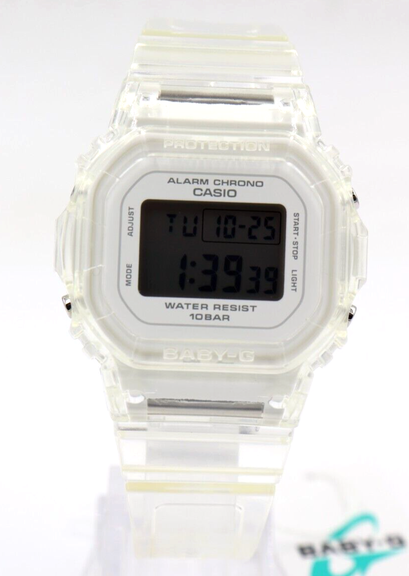 Baby g best sale transparent white