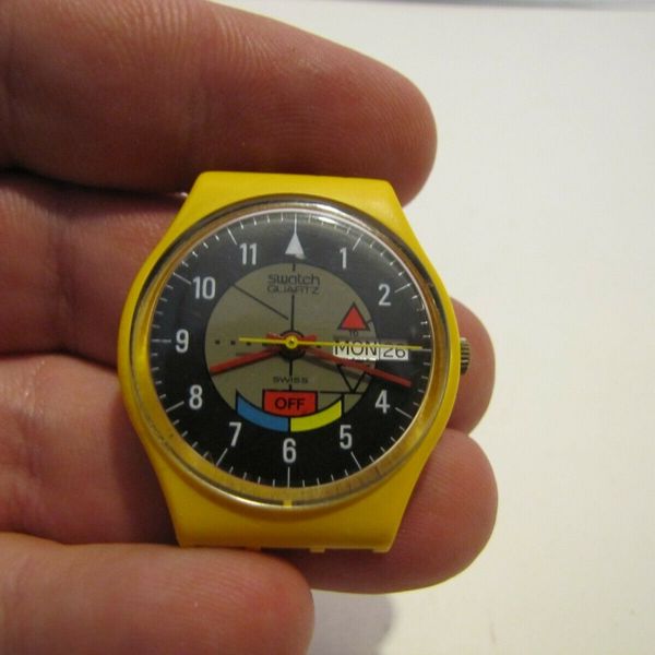 VTG SWATCH WATCH YAMAHA RACER 755 5134 P WORKING NEW BATTERY USED NO ...