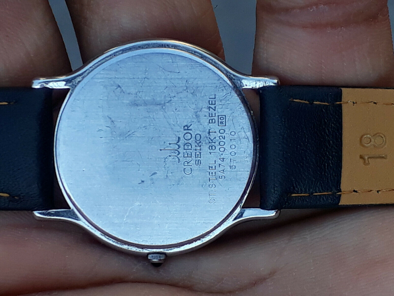 Vintage Seiko Credor 5A74-0020 18KT Bezal Quartz Men