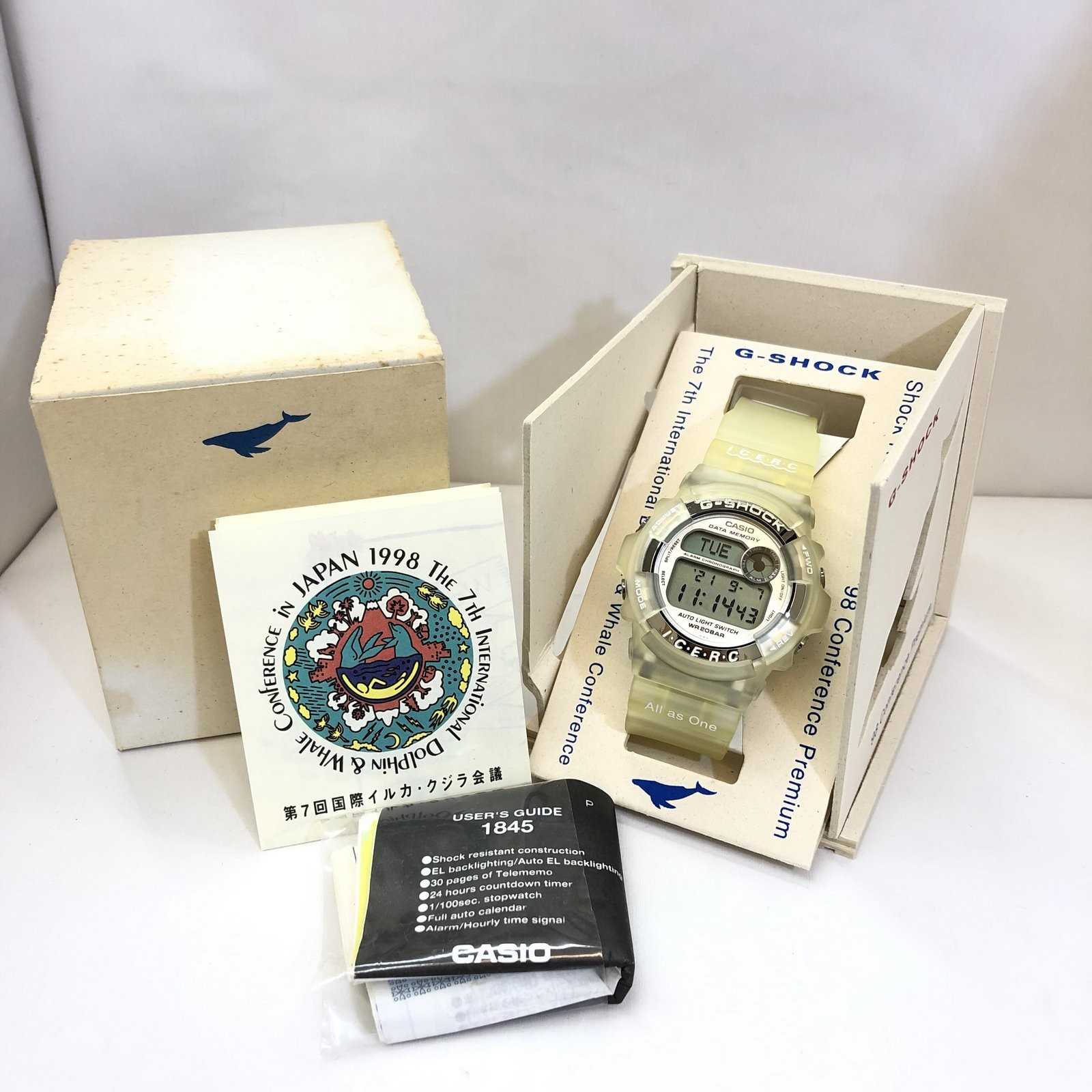 G-SHOCK G-SHOCK CASIO Casio watch DW-9200K-7T The 7th Dolphin Whale  Conference Official ICERC Screw Back Digital Quartz White Skeleton Men's  Box Attached Mikunigaoka Store IT2V7N7PQLA0 [Used] RY5181M | WatchCharts  Marketplace