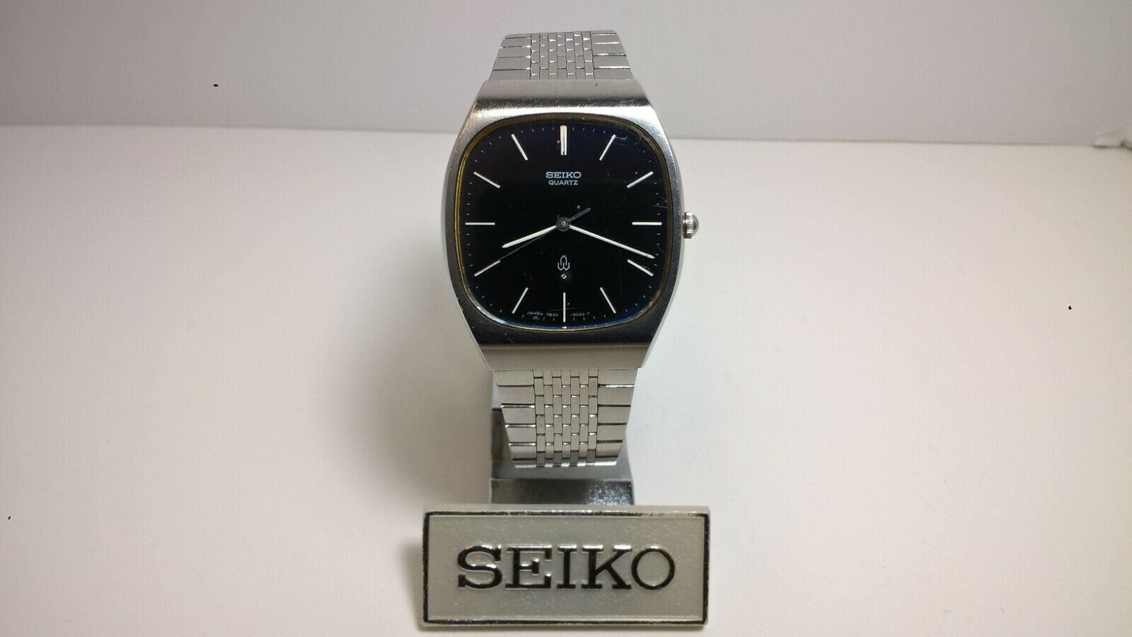 Seiko Metallic Blue Thin Quartz MHA041 7830-5020 Stainless Steel 
