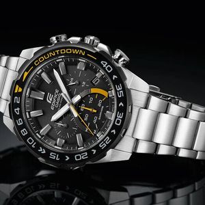 Casio Edifice EFS-S510D-1AVUEF - Orologio Uomo Cronografo Al Quarzo, Cinturino In Acciaio Inox, Multifunzione
