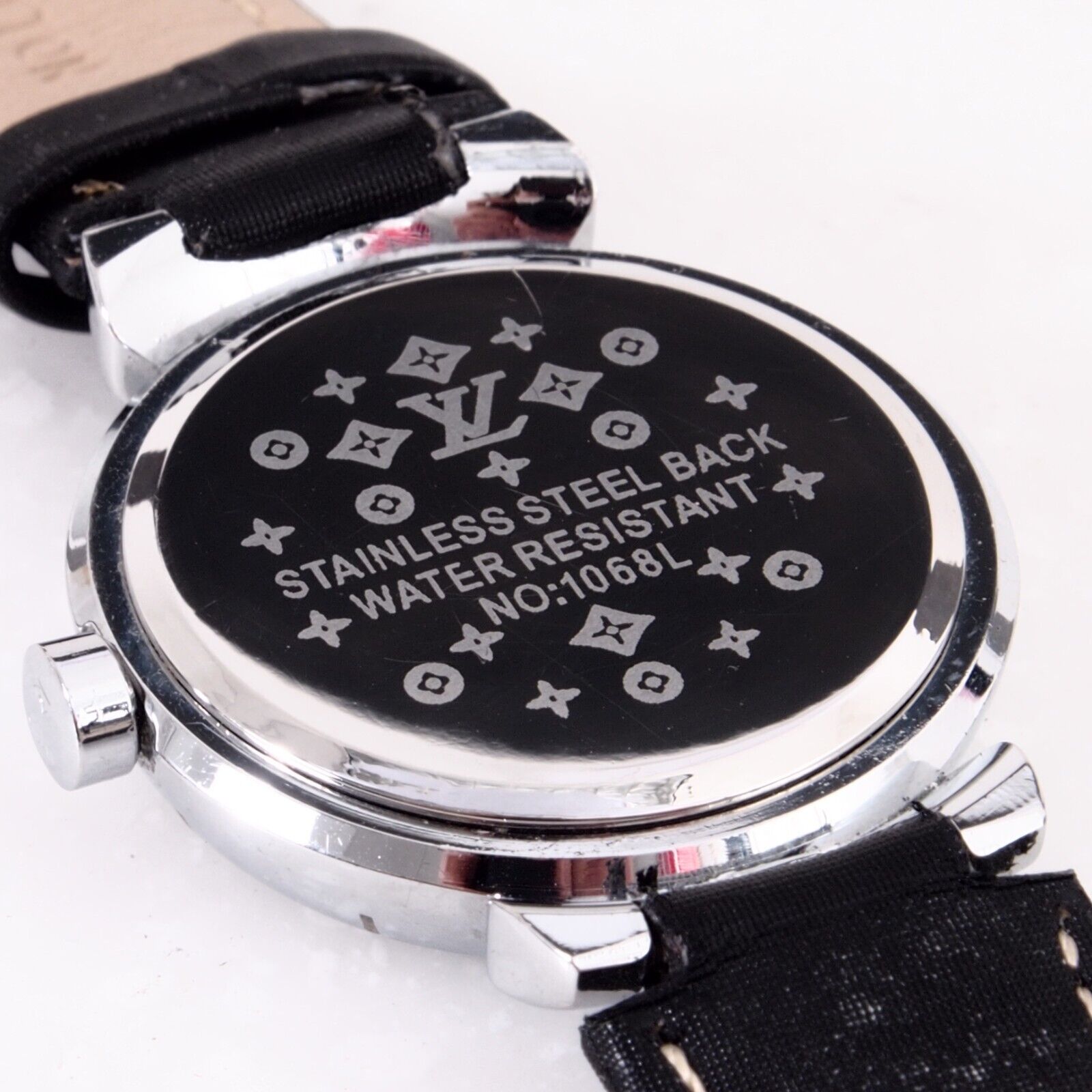 Louis Vuitton, Accessories, Womens Louis Vuitton Tambour All Black Watch  395 Diamonds