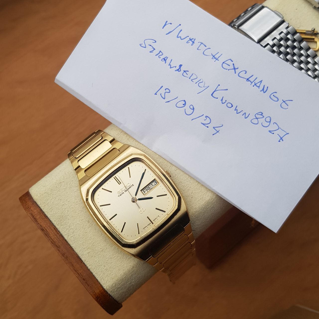 WTS] 1979 Gold Seiko Twin Quartz 9923-5000 TV Dial Day & Date