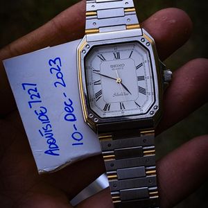 WTS] Rare Vintage Seiko Octagonal Roman Tank Silverware JDM 1980's