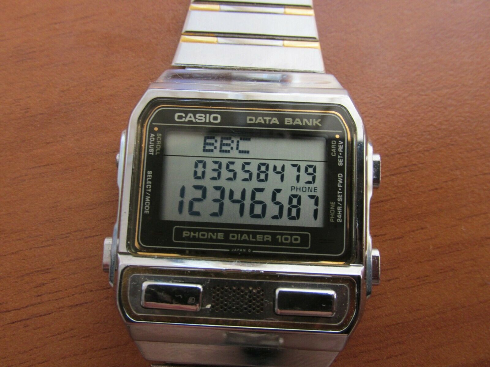 VINTAGE CASIO DBA-900 PHONE DIALER 100 DATA BANK MODULE 698 MADE 