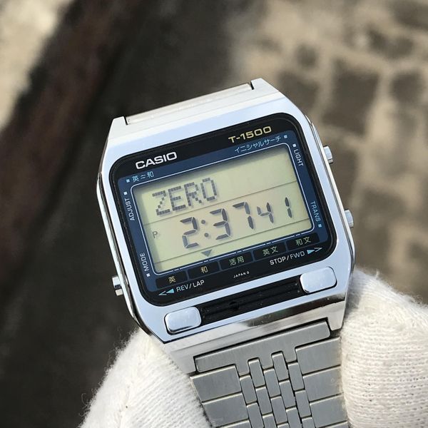 [WTS] NOS Vintage Casio T-1500 World Time Japanese Dictionary Chrono-Alarm  Japan Made Men's Watch $300 USD Only | WatchCharts Marketplace