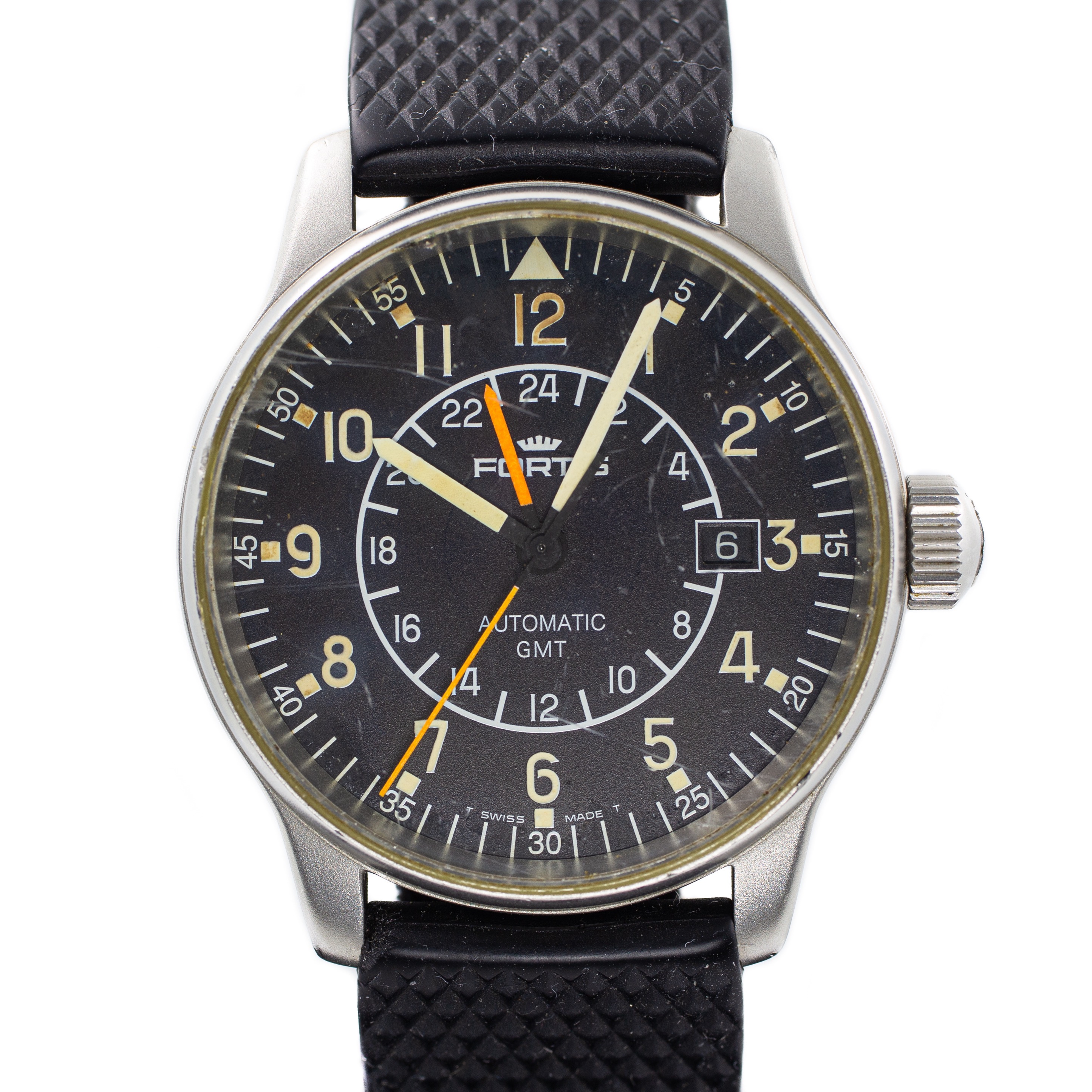 Preowned Fortis Flieger Pilot GMT Ref: 596.22.148 | WatchCharts Marketplace