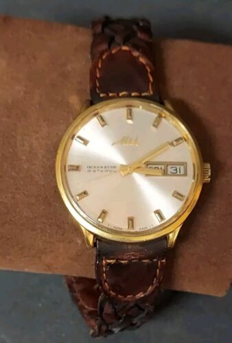 Quadrante Orologio Mido Ocean Star Powerwind 29,24mm Oro Pearl Vintage