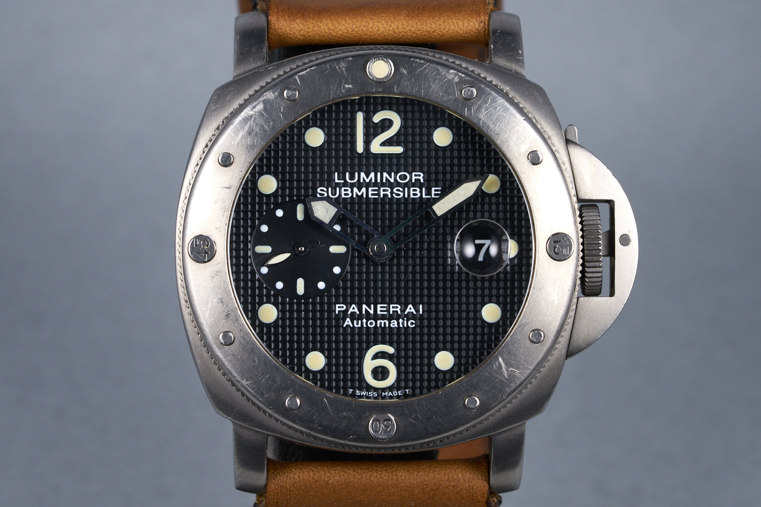 FS 1999 Panerai Titanium Luminor Submersible Ref PAM 25 with Box