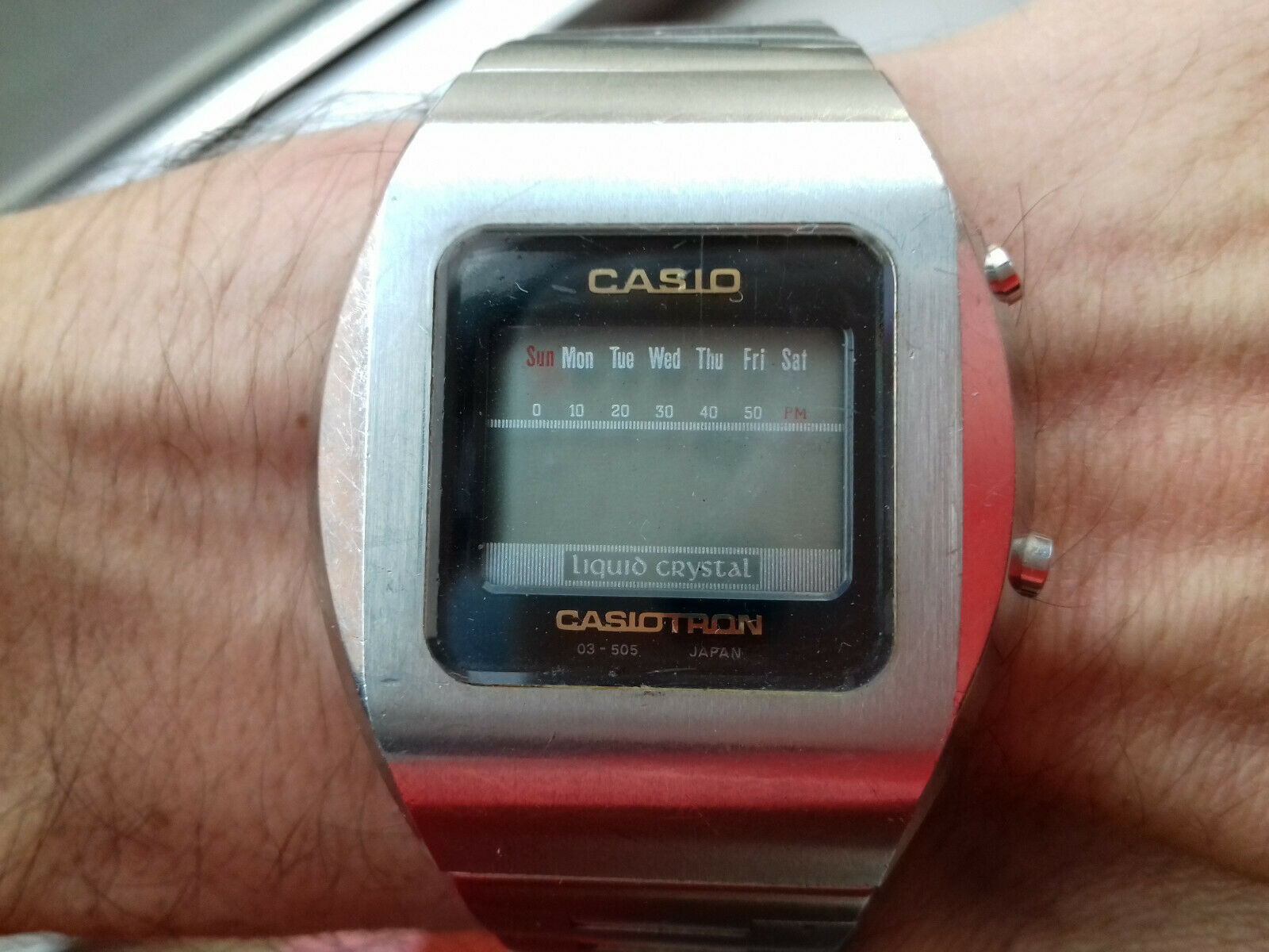 CASIO CASIOTRON デジタル時計　03-503 ヴィンテージ Vintage Casio Casiotron 03-503 oversize watch ultra rare