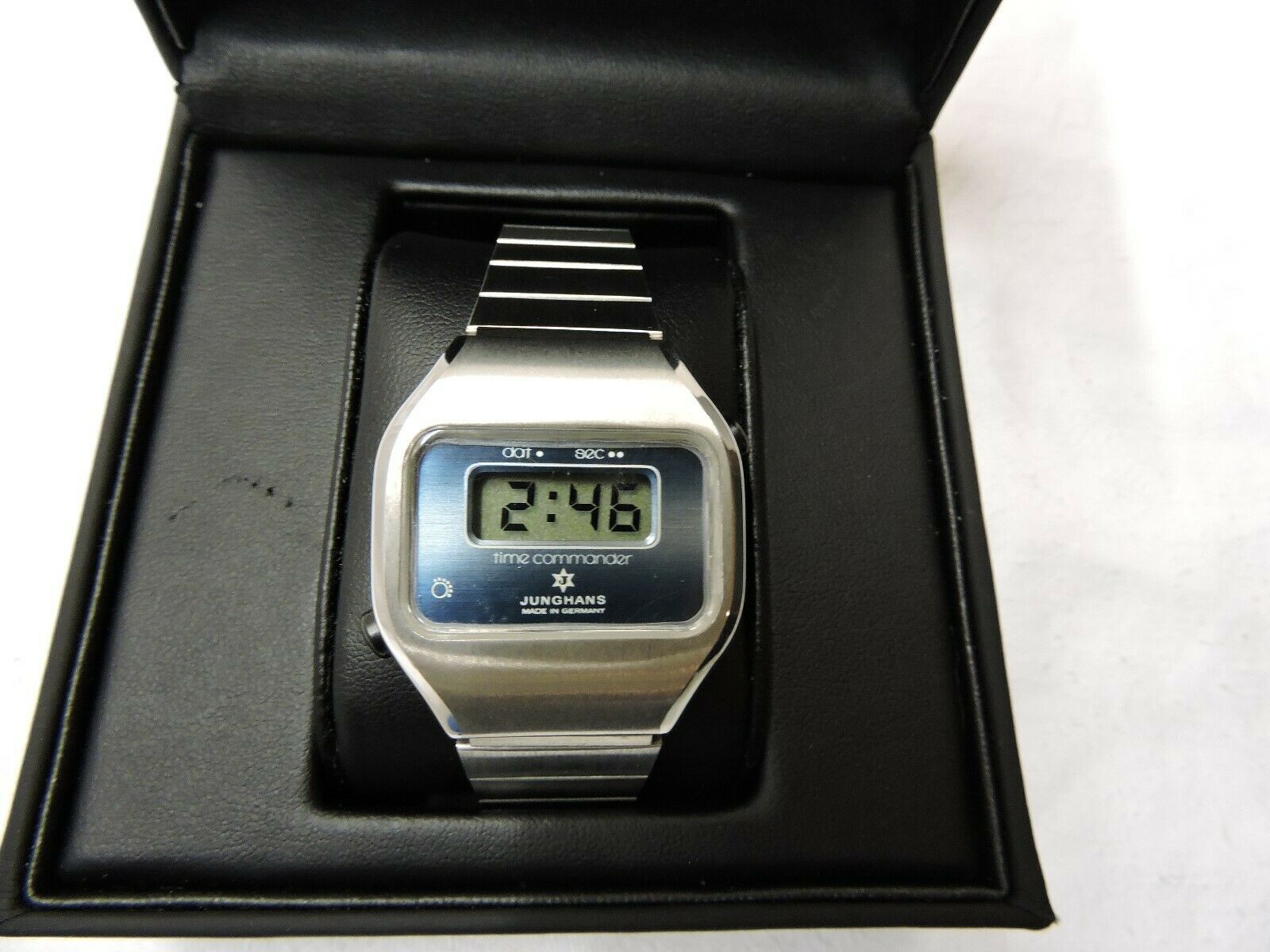 Junghans Time Commander Lcd Digital uhr 70er jahre NEU UND