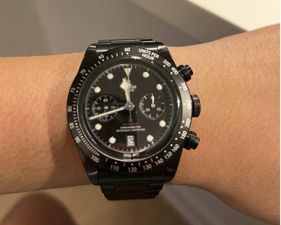 Tudor black bay discount chrono dark 79360dk