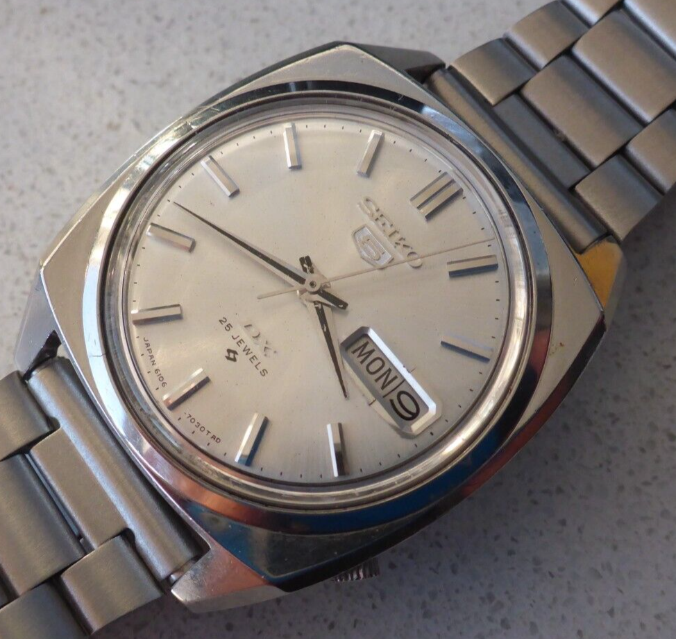 稼働品 SEIKO セイコー 6106-7020 5 DX 25石 デラックス 自動巻 腕時計 