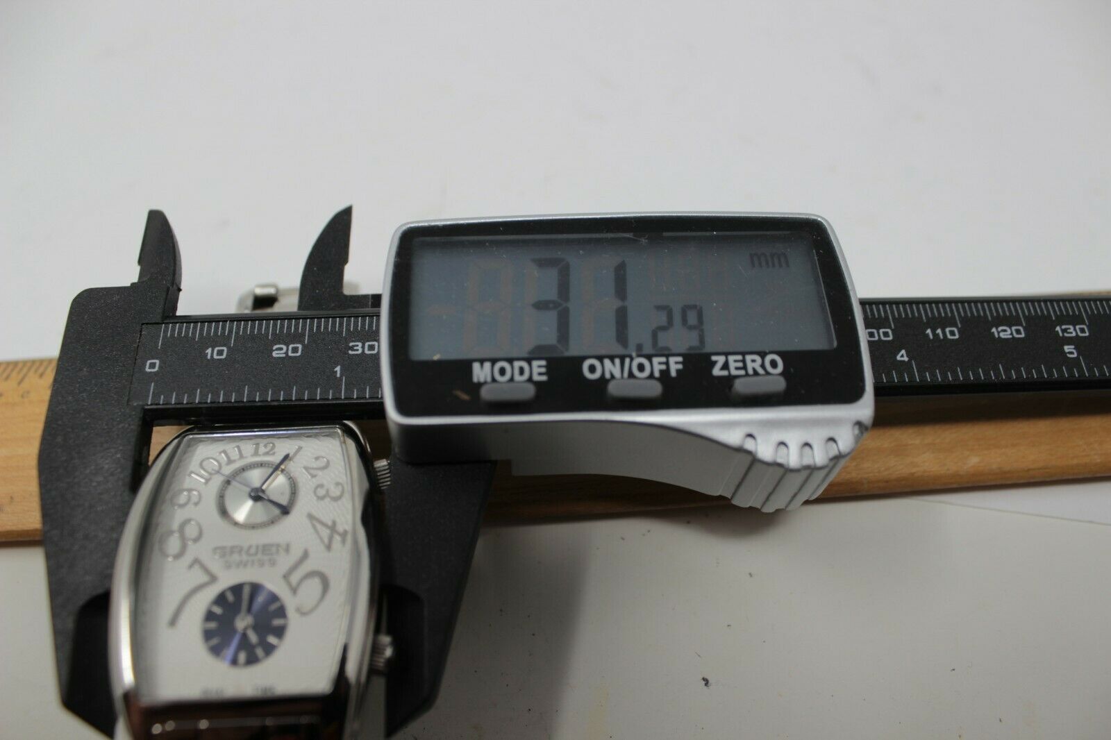 Gruen Mens Watch | GSM003 | Swiss Made | Silver Tone | Dual Time