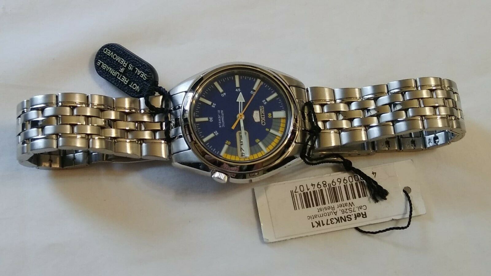 SEIKO 5 Japan 7S26 01V0 Automatic 21J Day Date Blue 21J Cal.7S26C A4 KY WatchCharts Marketplace