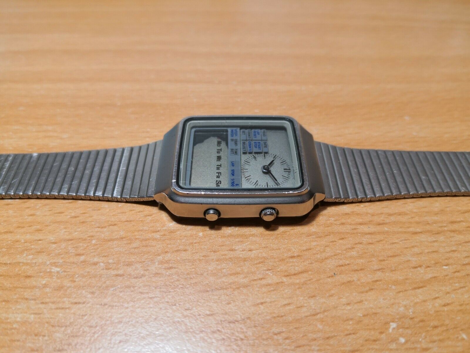Seiko H127-500A vintage ana digi watch stainless steel case