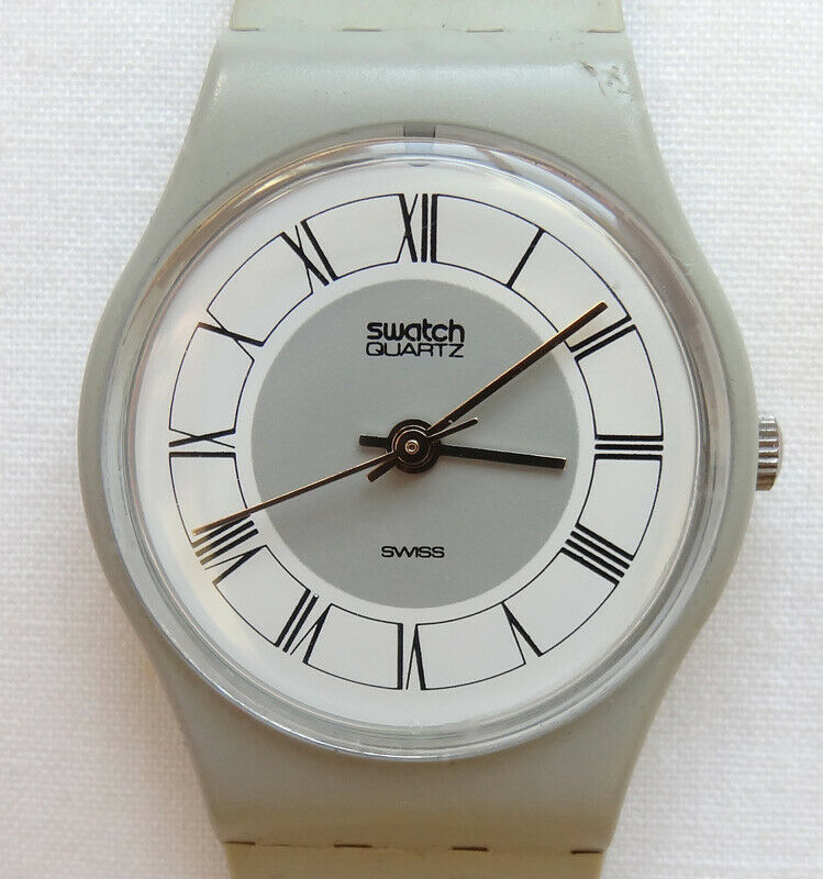 swatch watch gray