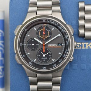 Serviced Seiko Titanium SpeedMaster Chronograph Watch 7T42-6A10 SBBR001  1999 | WatchCharts
