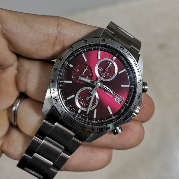 SEIKO SPIRIT クロノグラフ SBTR001 ワインレッド SEIKO セイコー腕時計 メンズ クロノグラフ SPIRIT スピリット