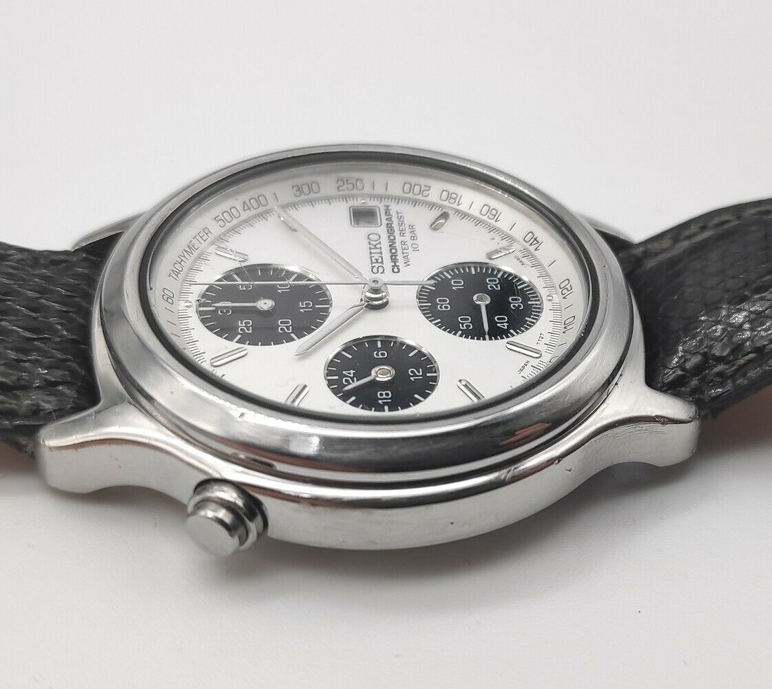 SEIKO Chronograph Panda Quartz Watch 7t27-6a70 | WatchCharts