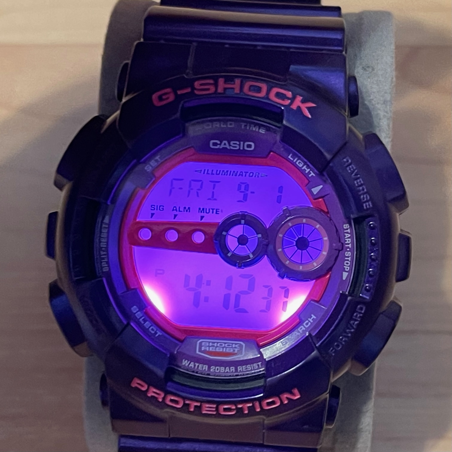 WTS] Casio G-Shock GD-100SC-6 Crazy Colors Series Purple Digital 