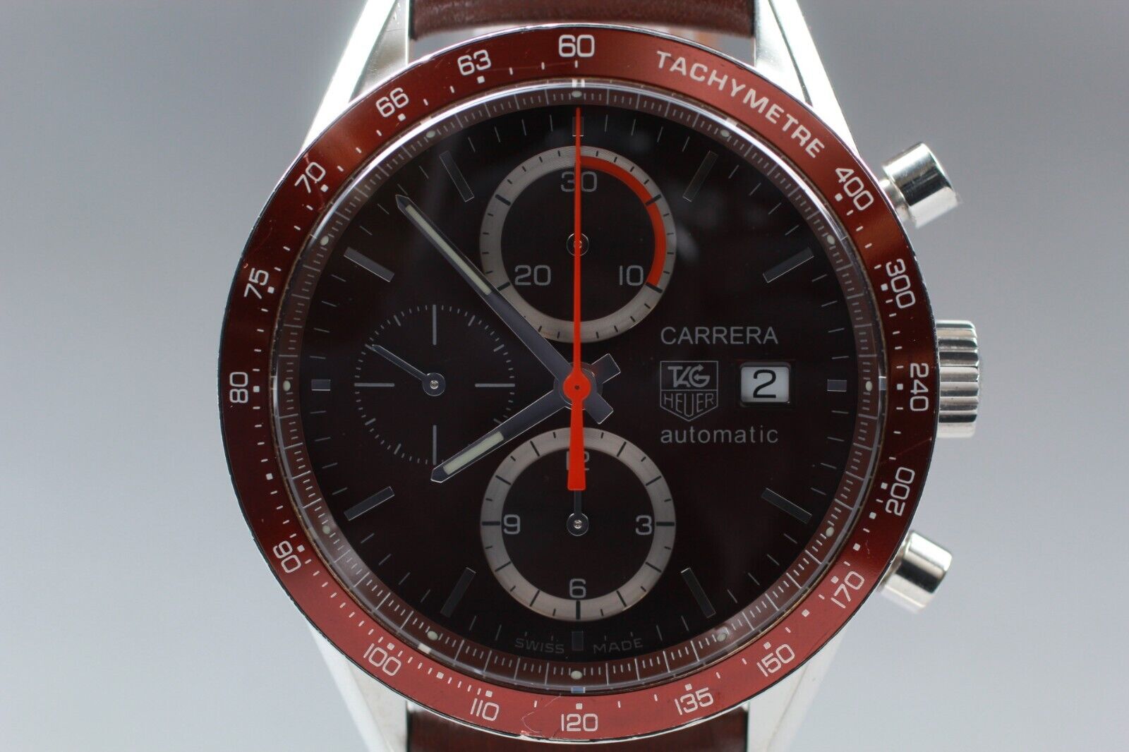 NEAR MINT w Papers Tag Heuer Carrera CV2013 2 Chronograph 41mm