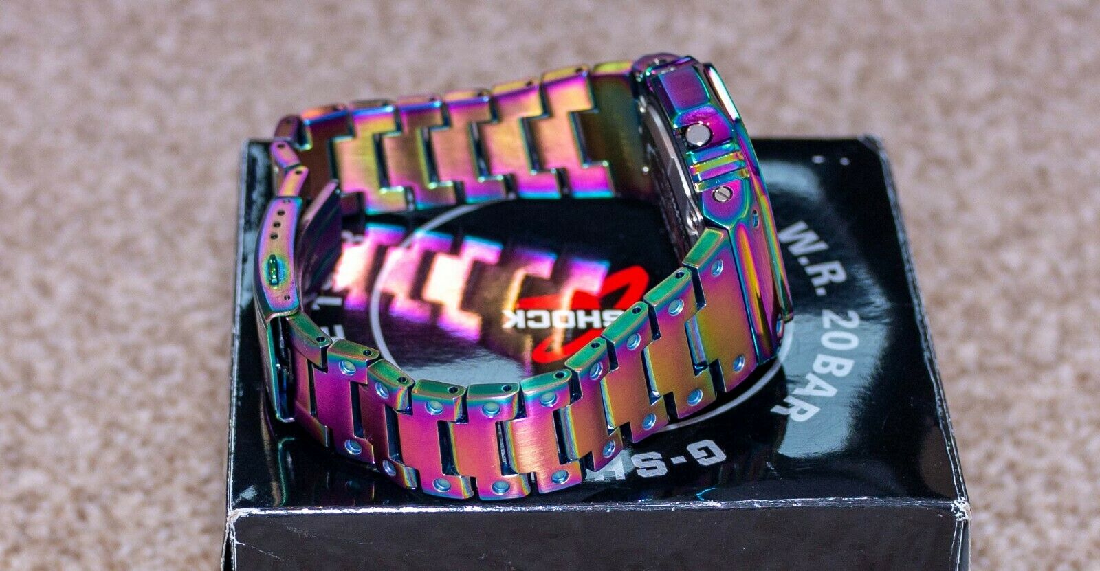 Casio G Shock Gw M5610 1er With Iridescent Full Metal Band And Bezel Watchcharts