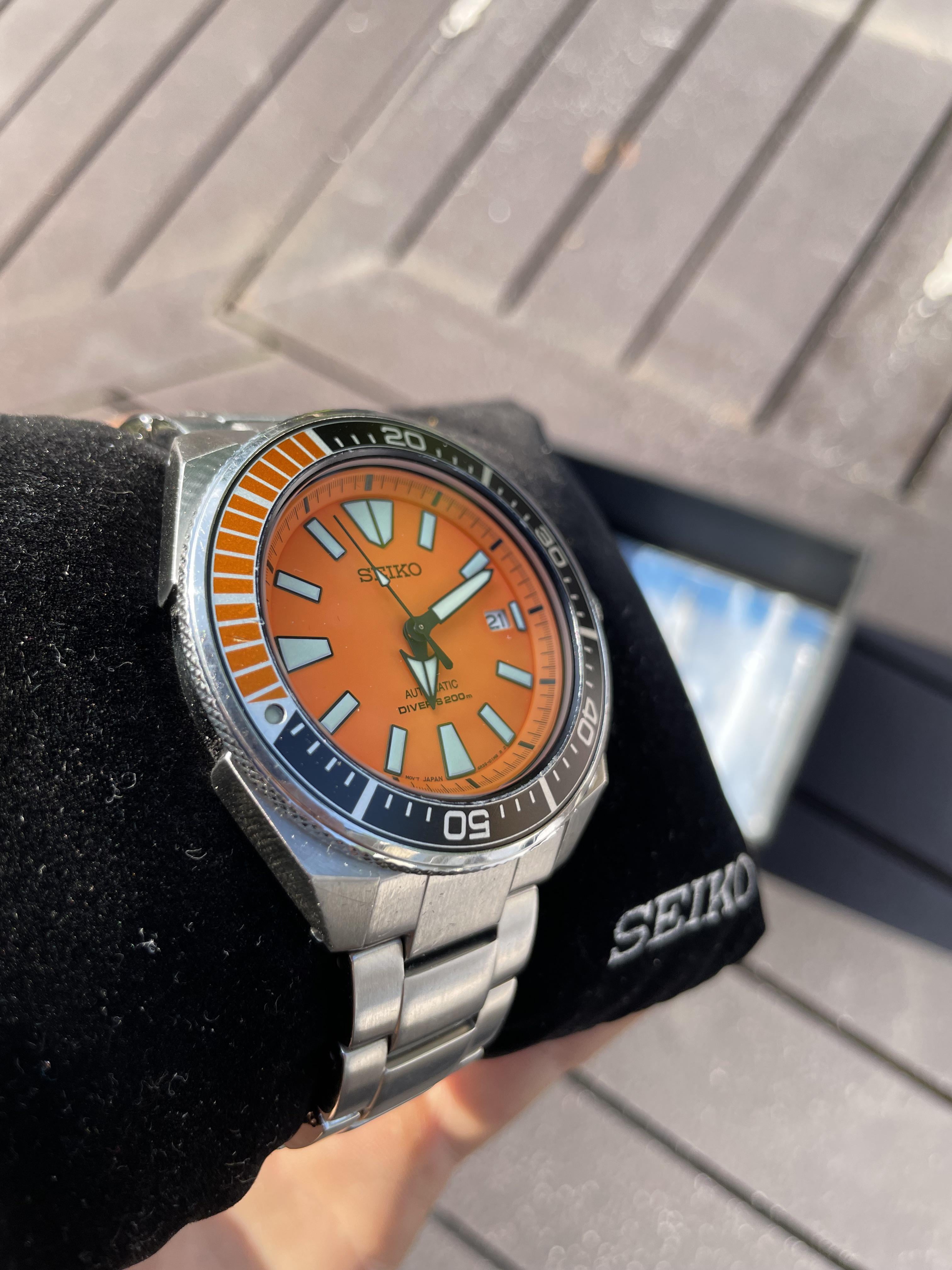 WTS Seiko SRPC07 Orange Samurai Full Kit Beautiful condition