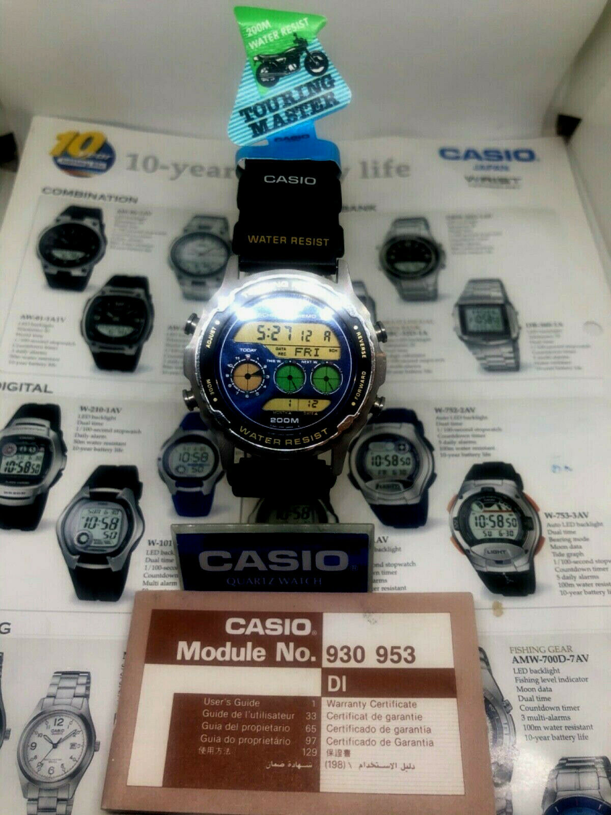 Rare vintage Casio dw-7600 Touring master watch Japan 1990 NOS | WatchCharts