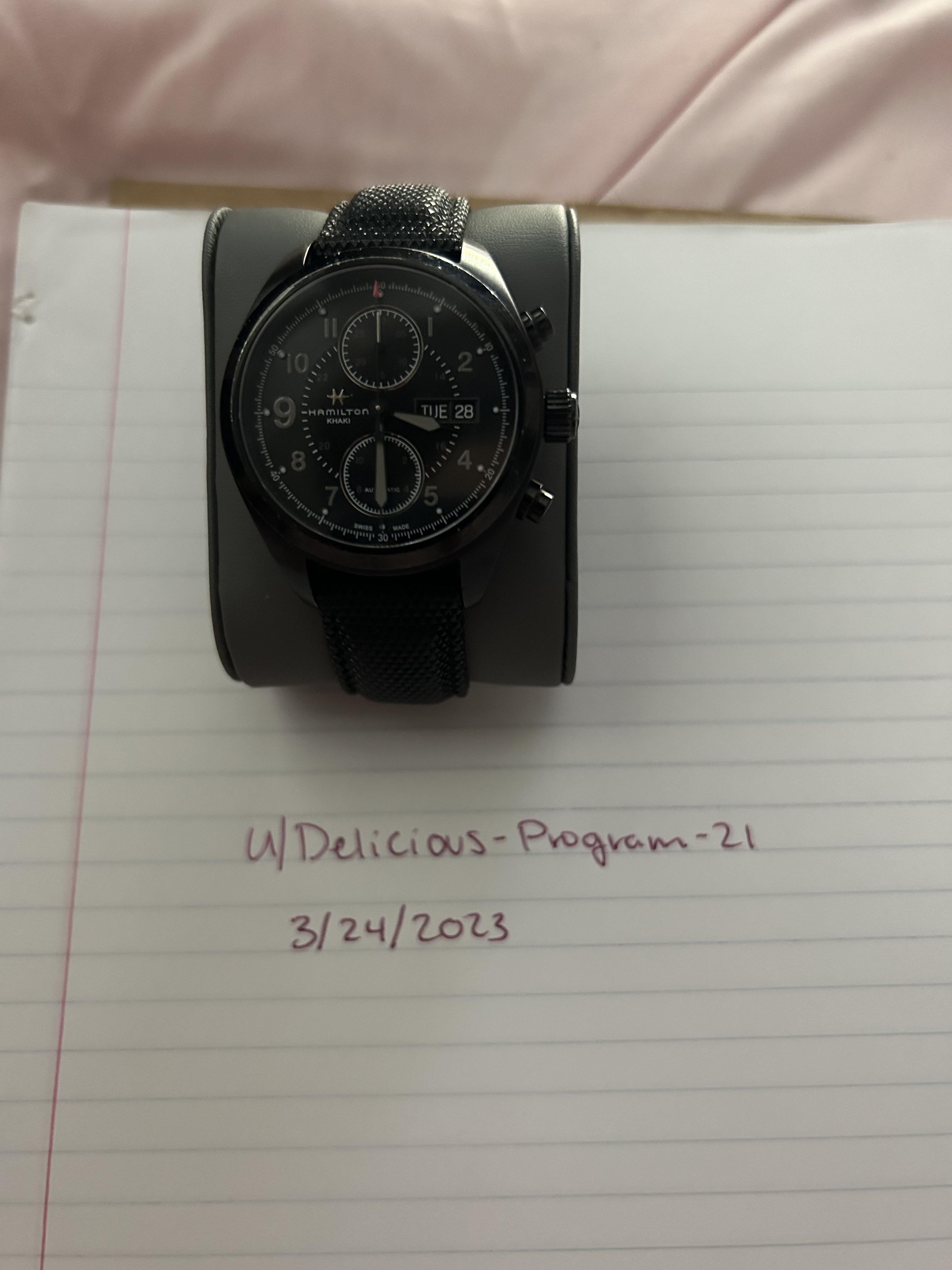 Hamilton khaki field 2024 auto chrono jack ryan