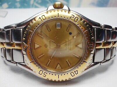 ZODIAC SEA WOLF PROFESSIONAL DATE BLUE DOT QUARTZ MEN'S WATCH