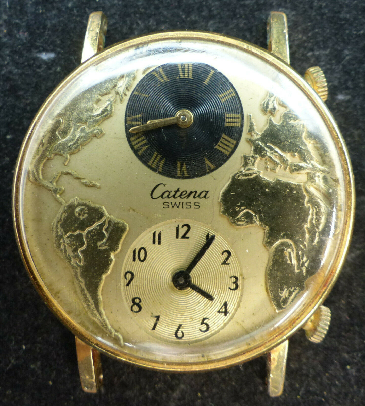 VINTAGE CATENA WIND-UP GOLD FILLED MEN'S WATCH