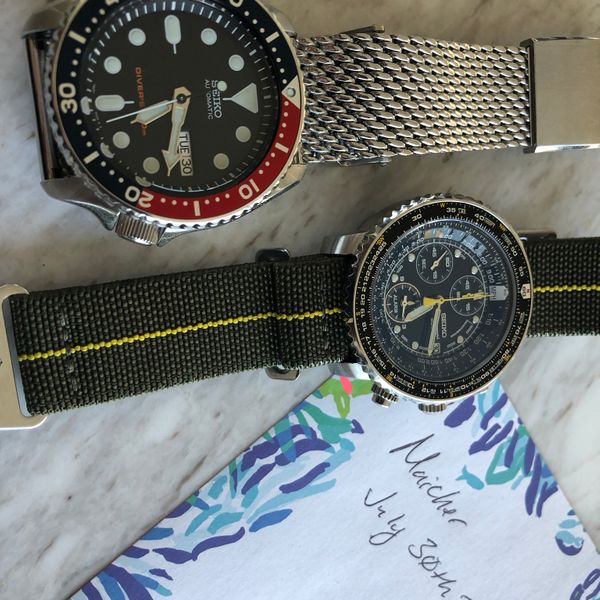 [WTS] Seiko SKX009 and SNA411 (Sapphire abs Strap Swaps) | WatchCharts