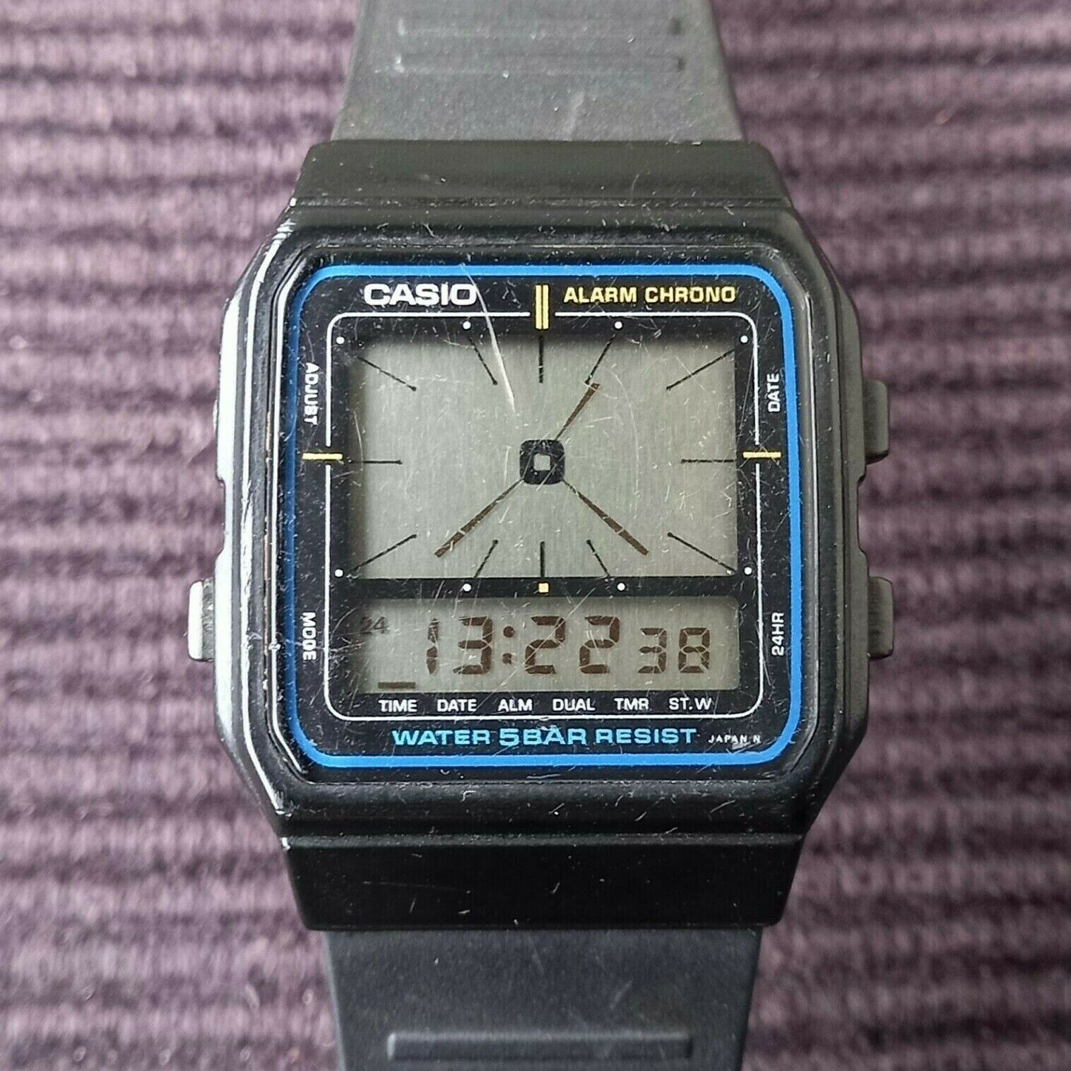 Vintage Casio Watch - Model 694 AE-11W - Working - New Battery 
