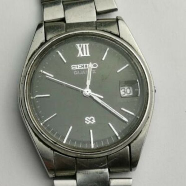 Seiko SQ Men's Quartz Date Watch 5Y226000 for Repair, Seiko Watch