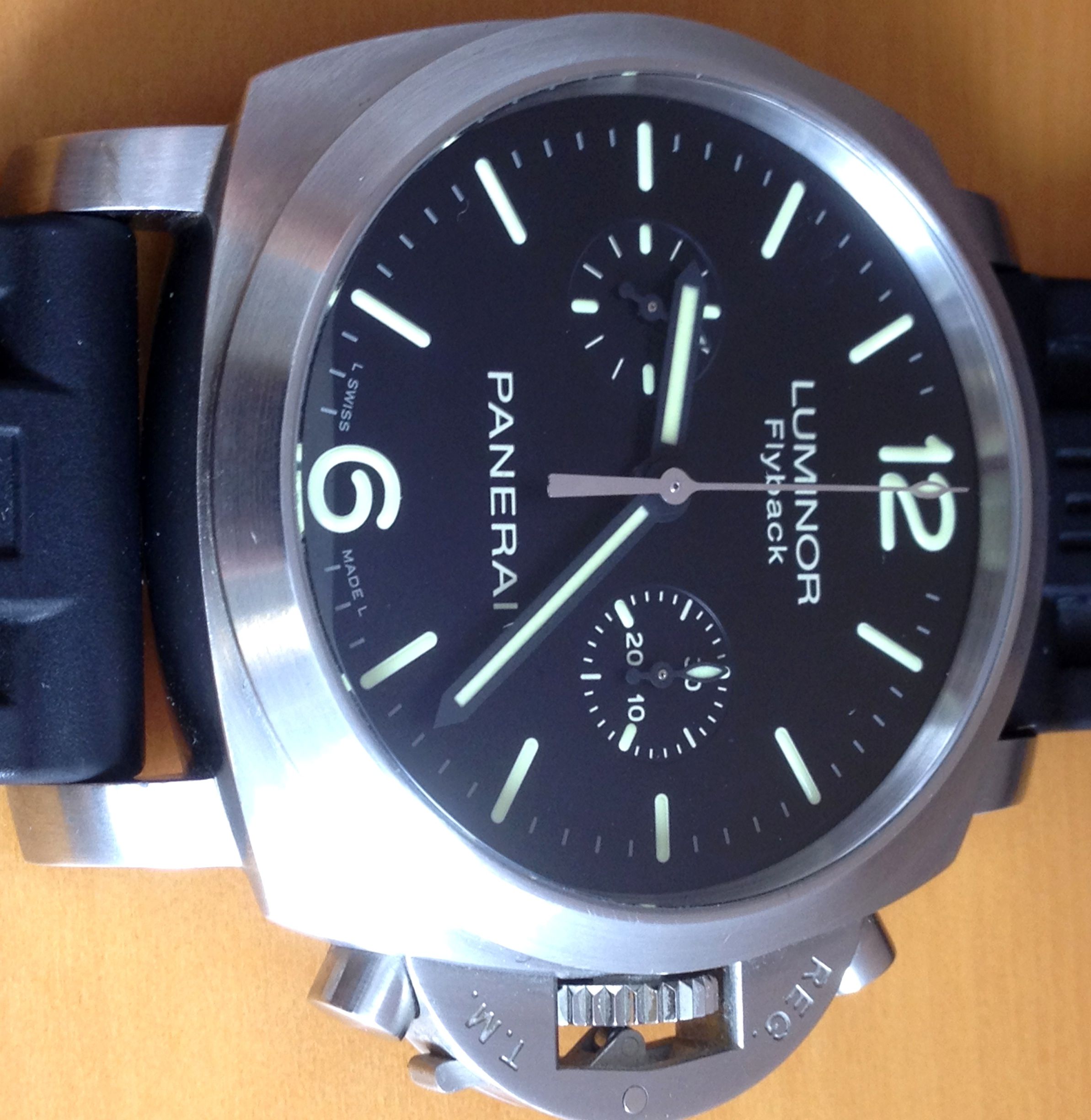 Panerai 361 Chronograph Flyback with Box Papers Tools PAM