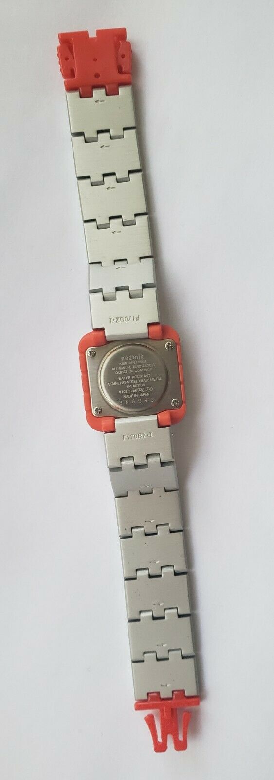 Rare Seiko Alba Neatnik Aluminum Link Band Analog Watch V707 Rare Seiko Alba Neatnik Aluminum Link Band Analog Watch V707